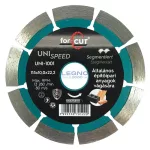 Vágókorong gyémánt 115X2X10X8X22.2 UNI Fogazott